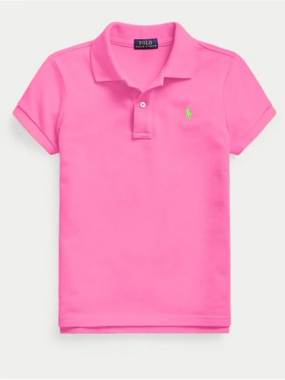 Polo by Ralph Lauren Bright Pink Girls' Short Sleeve Polo